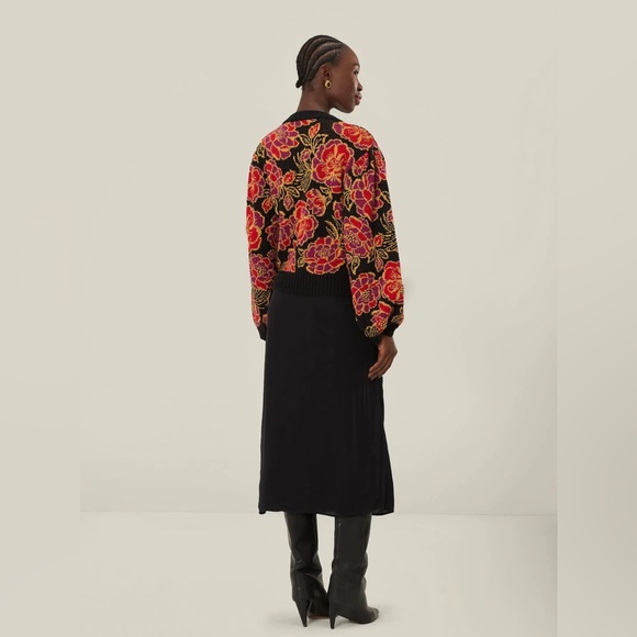 FARM RIO Black Midi Skirt - Picture 4 of 6